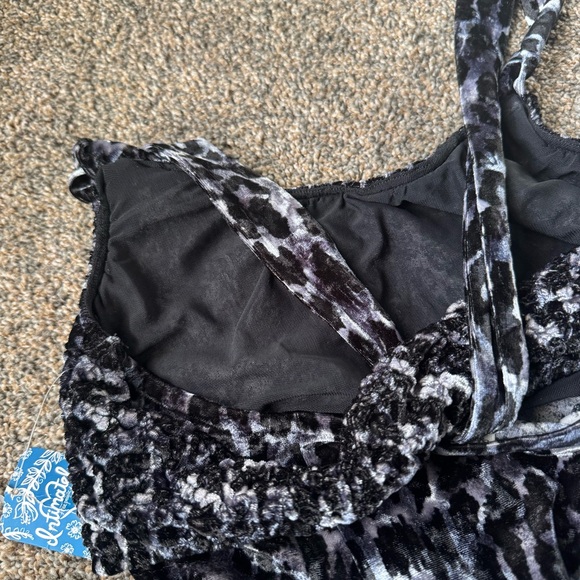 Free People Intimately Virgo Moon Black and White Patterned Dress Size Medium - Picture 7 of 9